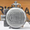 Vintage Bronze Steampunk Steam Train Carved Quartz Pocket Watch Necklace Pendant Clock Chain Men Women Chain Gift