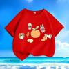 New Summer Cute Pet Paradise Kids T-Shirts Cartoon Animals Crew Neck Loose & Versatile Tops for Boys & Girls