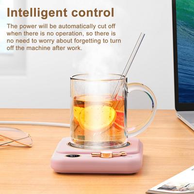 Heating Coaster Electric Coffee Cup Warmer Digital Display Intelligent Temperature Control Automatic Power-Off