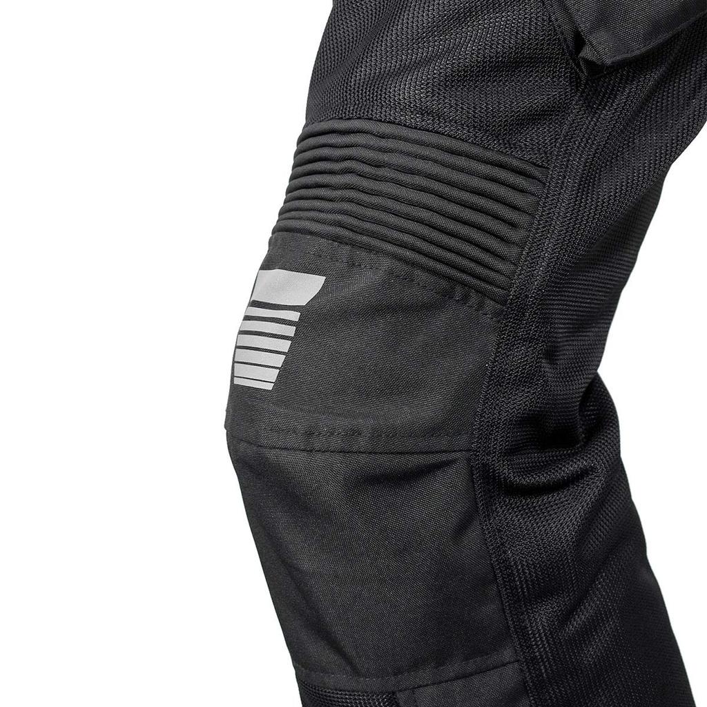KOMINE Ochranné dobrodružné síťované kalhoty na motorku Černé L 12966 Na a Podzim Síťovaný materiál CE Standard Strečový materiál Chránič PK-746