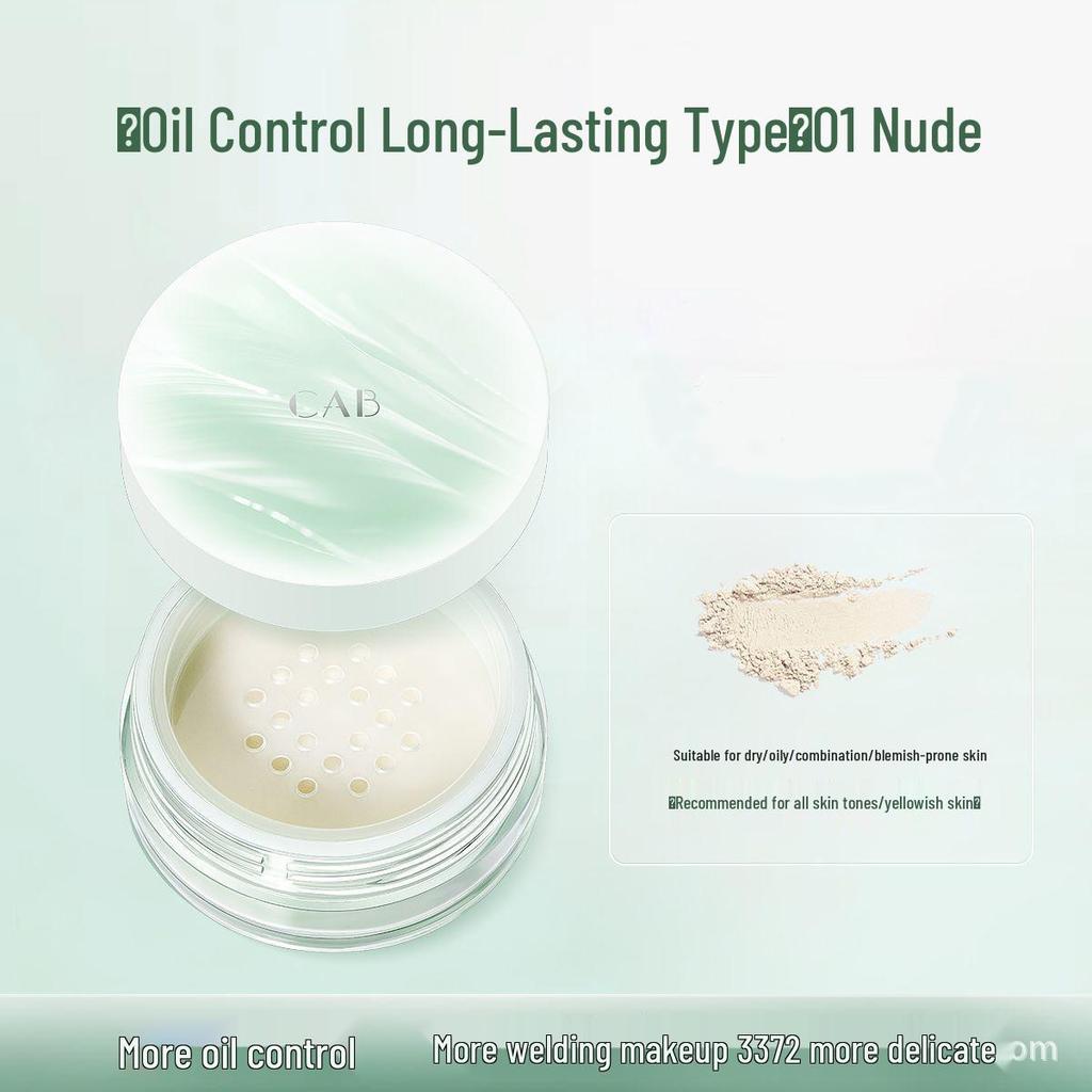 Oil Control Waterproof Setting Powder: Long-lasting, Sweatproof, No Smudge or Caking, Authentic for Students & Professionals.