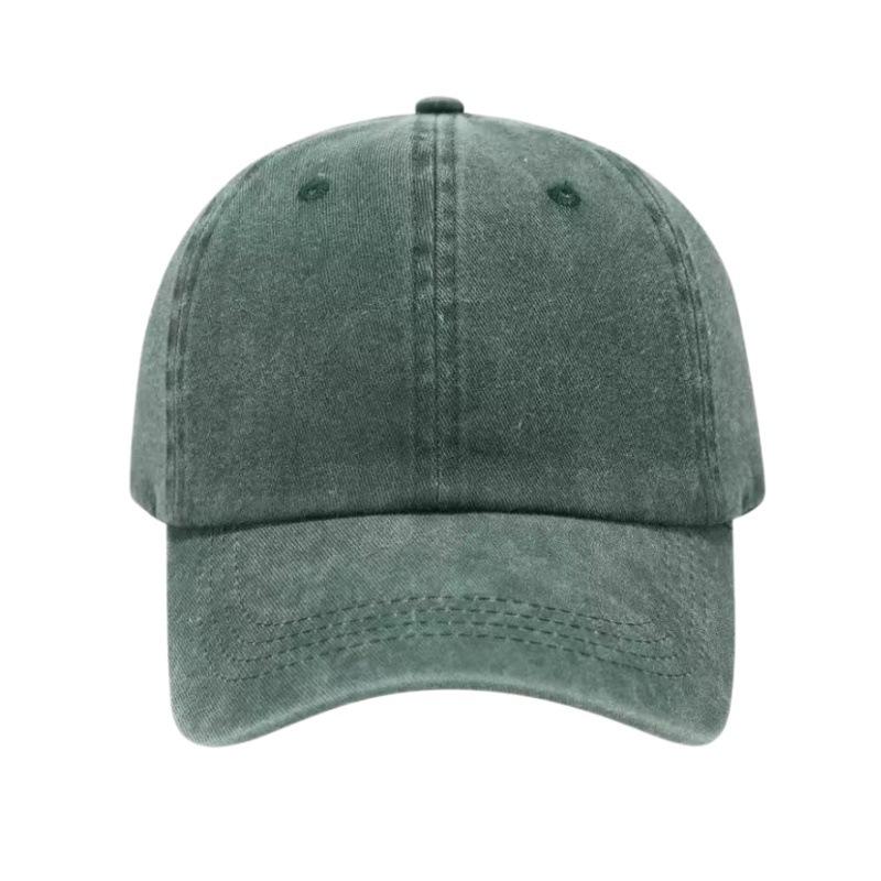 Printed Dad Hat Washed Distressed Baseball Cap Soft Top Peaked Cap Sun Hat