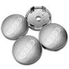 For Audi  A34Pcs 56mm 60mm 61mm 68mm 69mm 77mm Car Wheel Center Hub Cap For Audi A1 A3 A4 A5 A6 A7 A8 Q2 Q5 Q7 Q3 TT RS S Rim Cover Stickers