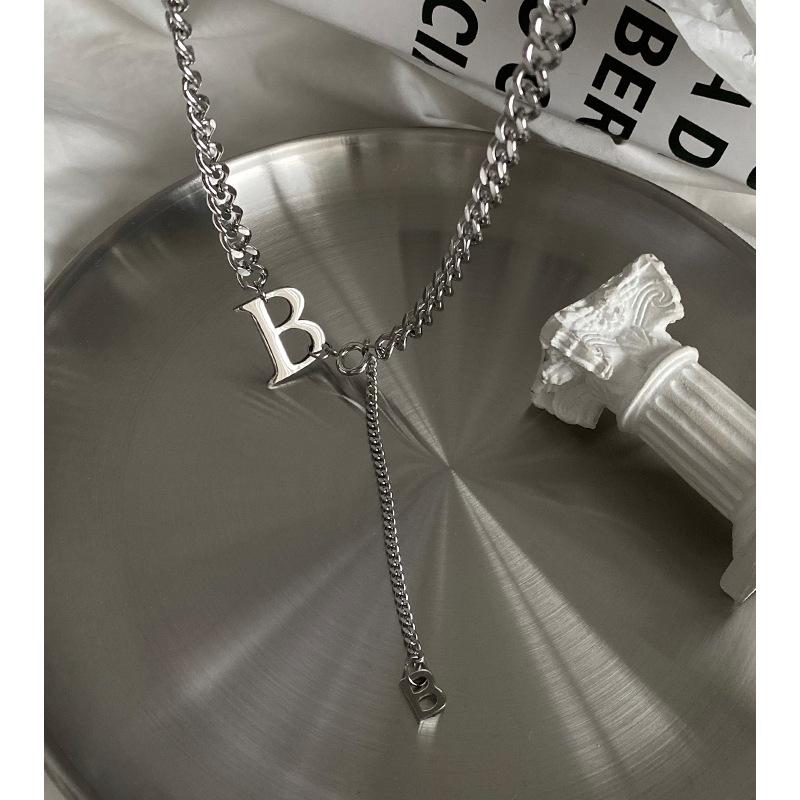 

Дизайнерское милое и классное ожерелье с буквой B, женская модная хип-хоп цепочка на ключицу, аксессуары для шеи
