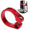 Bike Seat Post Clamp 31.8mm Aluminium Alloy CNC Cutting Ergonomic Hollow Design   Seatpost Clamp