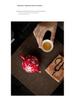 Red Xishi Ceramic Tea Pot - Elegant Chinese Style for Women, Single-Serve, Colored Glaze Design