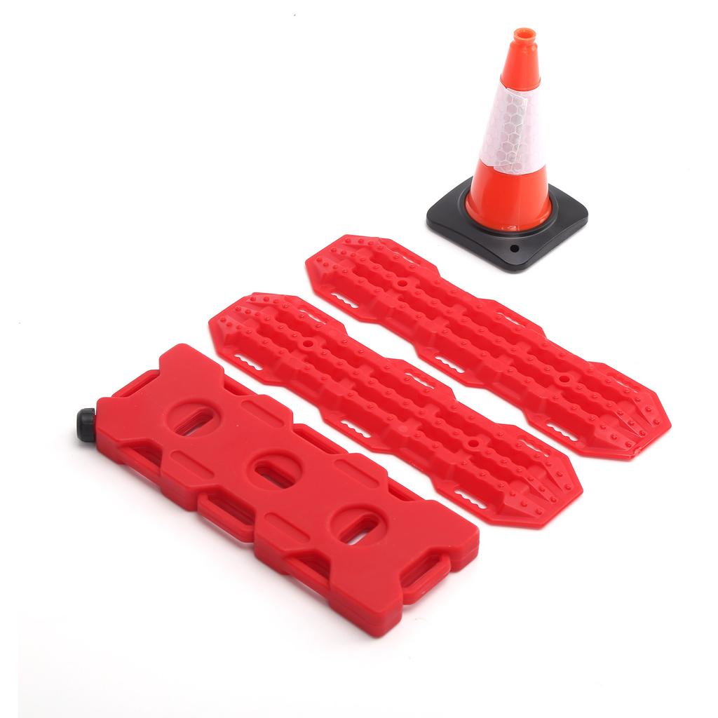 Plastic RC Car Roadblock Sand Ladder Recovery Board Simulation Fuel Tank for Axial SCX10Red Orange