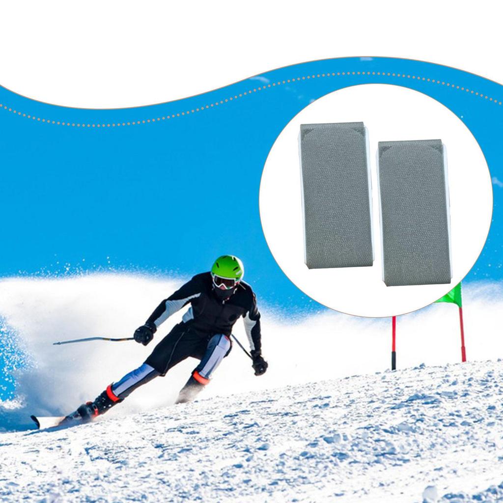 2 Pieces Ski Fastener Straps Sturdy Gifts for Carrying Gear Accessories Winter Versatile Outdoor