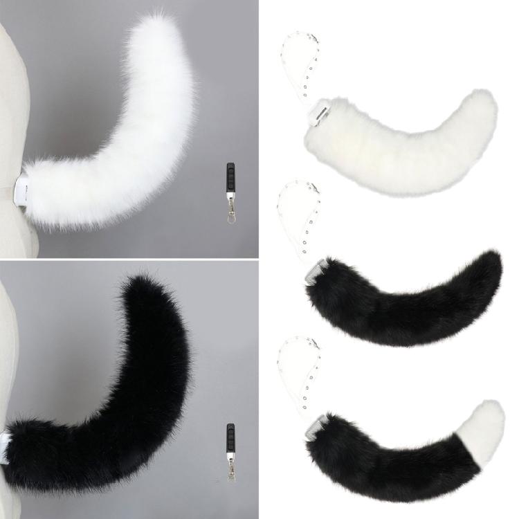 Faux Furs Foxes Therians Tail Electric Wolf Cats Foxes Tail Movable Animal Tail for Christmas Halloween Cosplay Party