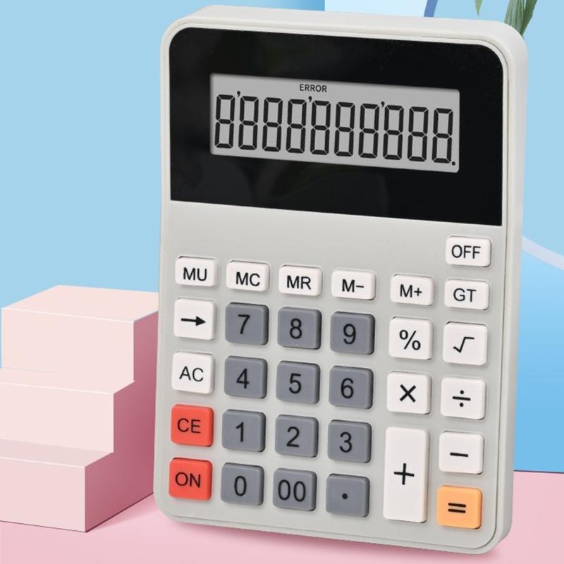 Portable 12 Digit Desktop Calculator Clear Clear Display For Accurate Financial And Office Use