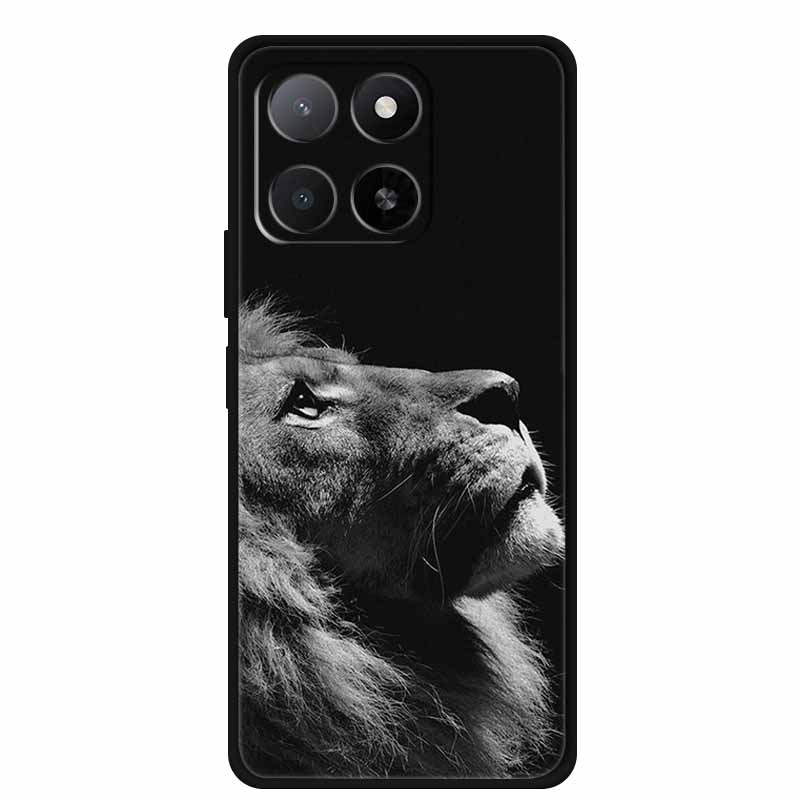 For Honor 400 Smart Case Phone Cover Lion Wolf Black Silicone TPU Soft Back Cover Cases For Honor 400 Smart Case Coque Fundas