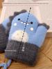 Baby Gloves for Autumn and Winter, Thickened and Fleece-Lined for Warmth, Suitable for Toddlers, Boys and Girls, Cute Dinosaur Design, Mittens