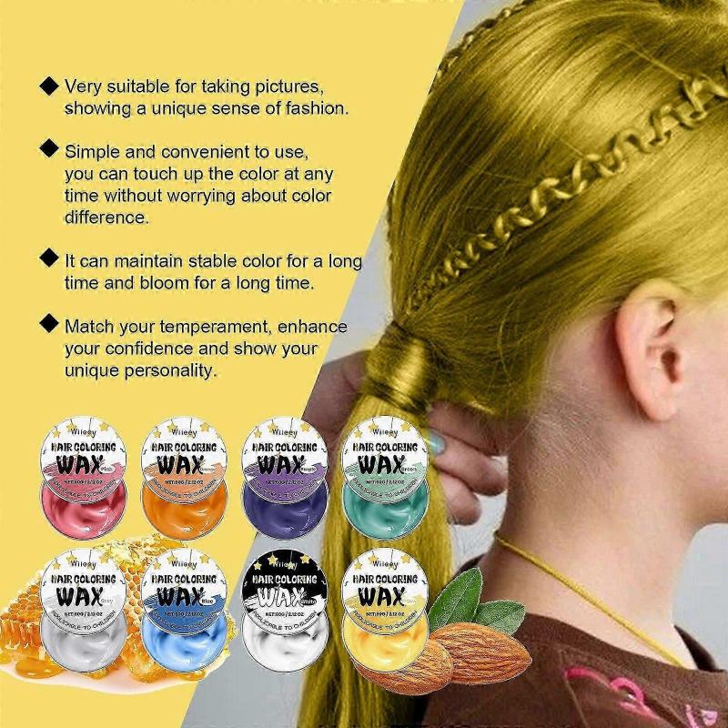 Wiieey Children's Color Hair Cream Plant Extract Essence Gentle Maintenance Diy Color Children's Hair Cream