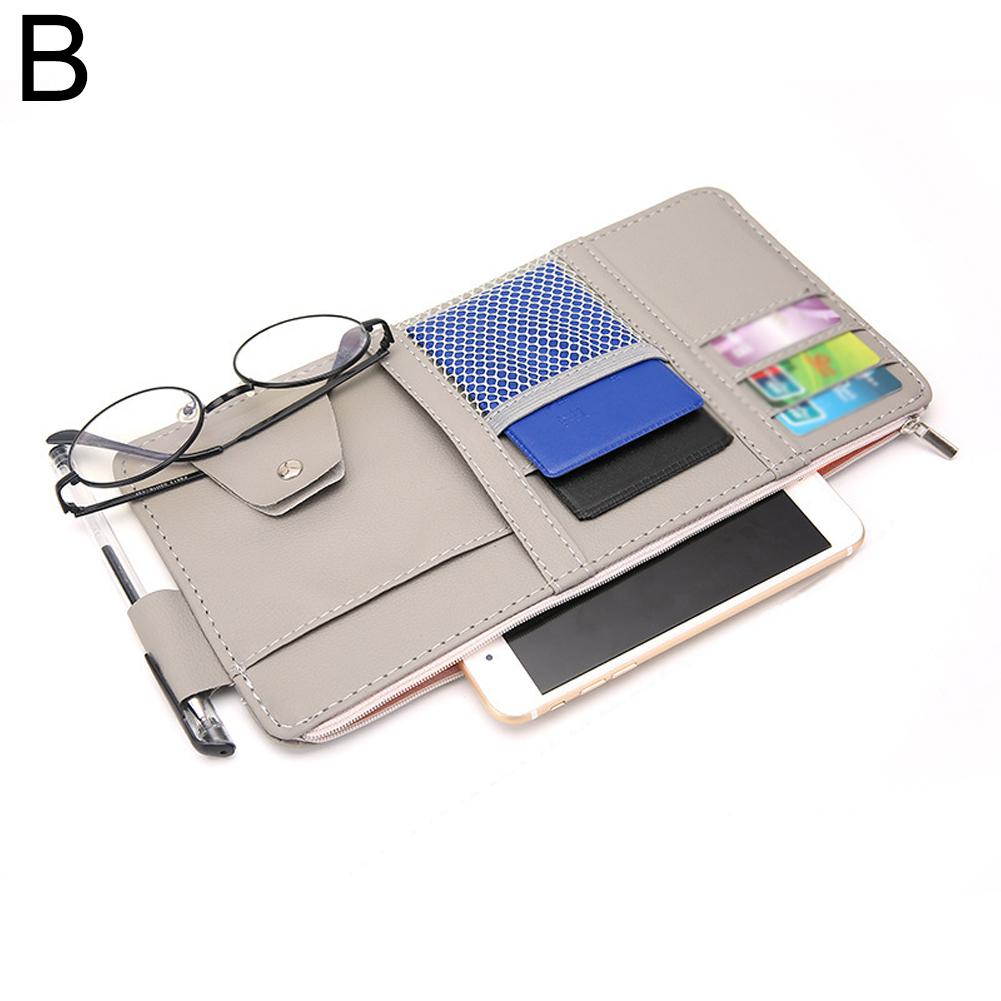 Car Sun Visor Organizer Sunglasses Clip Visor Organizer Sunglasses Holder Hanger Universal Car Interior Accessories