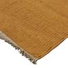 Jute and Cotton Rug with Ocher Fringes 80x150