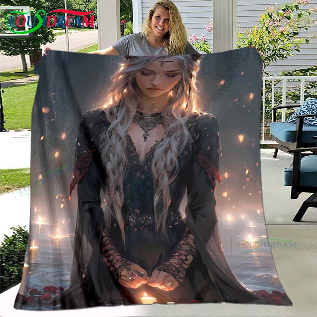Game Sexy Cartoon Night Elf Soft Blanket Sports Living Room Bedroom Sofa Bed Blanket Gift Travel Office Lunch Break Blanket
