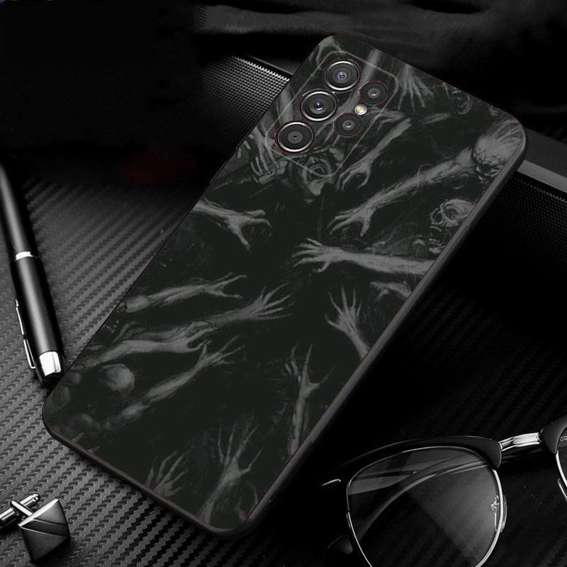 

Phone Case For Samsung Galaxy S26 S25 S24 S23 S22 S21 Ultra S24 S23 S22 S21 S25 Plus S24 FE horror Ghost Girl Art S24Plus