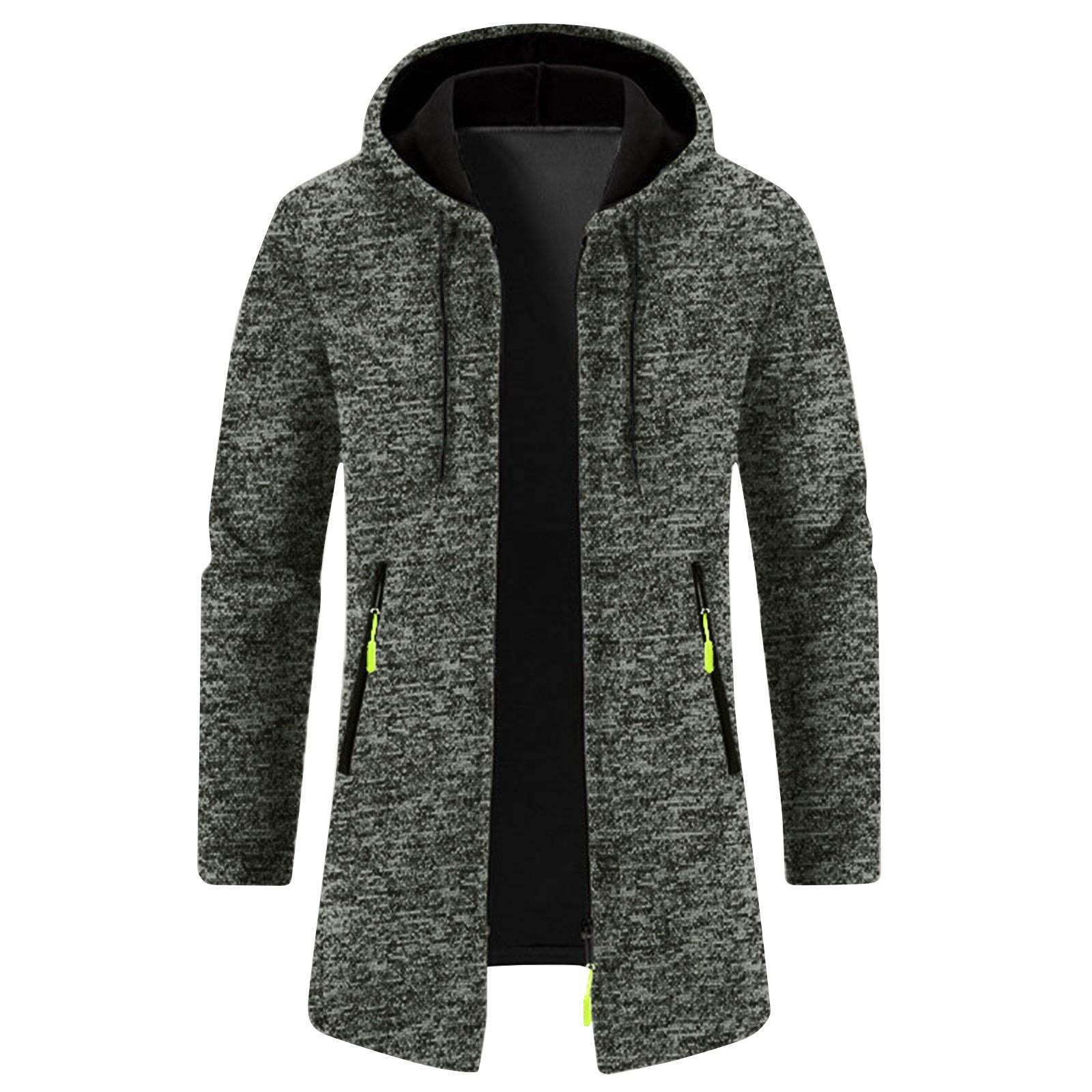 

Мужская весенняя куртка с капюшоном средней длины из тонкого бархата свободного покроя большого размера, кардиган, верхняя куртка XXL