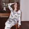 Comfortable Pajamas Women High-end Sense Style Lapel Spring/Summer Long Sleeve Home Suit