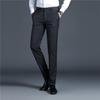 Men's Light Business Casual Slim Fit Vertical Striped Dress Pants - Spring/Summer Iron-Free Fashion Suit Pants