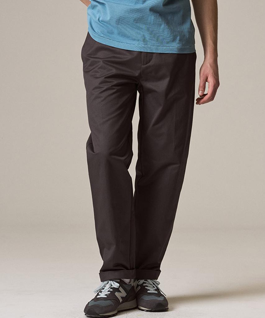 Laijeuaenbillou [Authentic] Authentic Supima 302 Loose Tapered Chino Pants Grey (Type B)