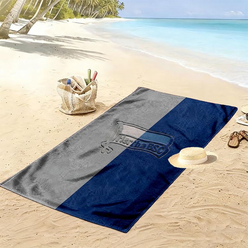Hertha BSC Print Strandtuch, Großes Weiches Schnelltrocknendes Handtuch für Strand Camping Schwimmen