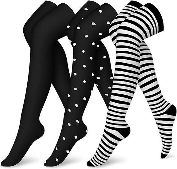 Elastic Over-the-Knee Compression Sports Socks for Men and Women - Cross-Knee Muscle Strength and Support