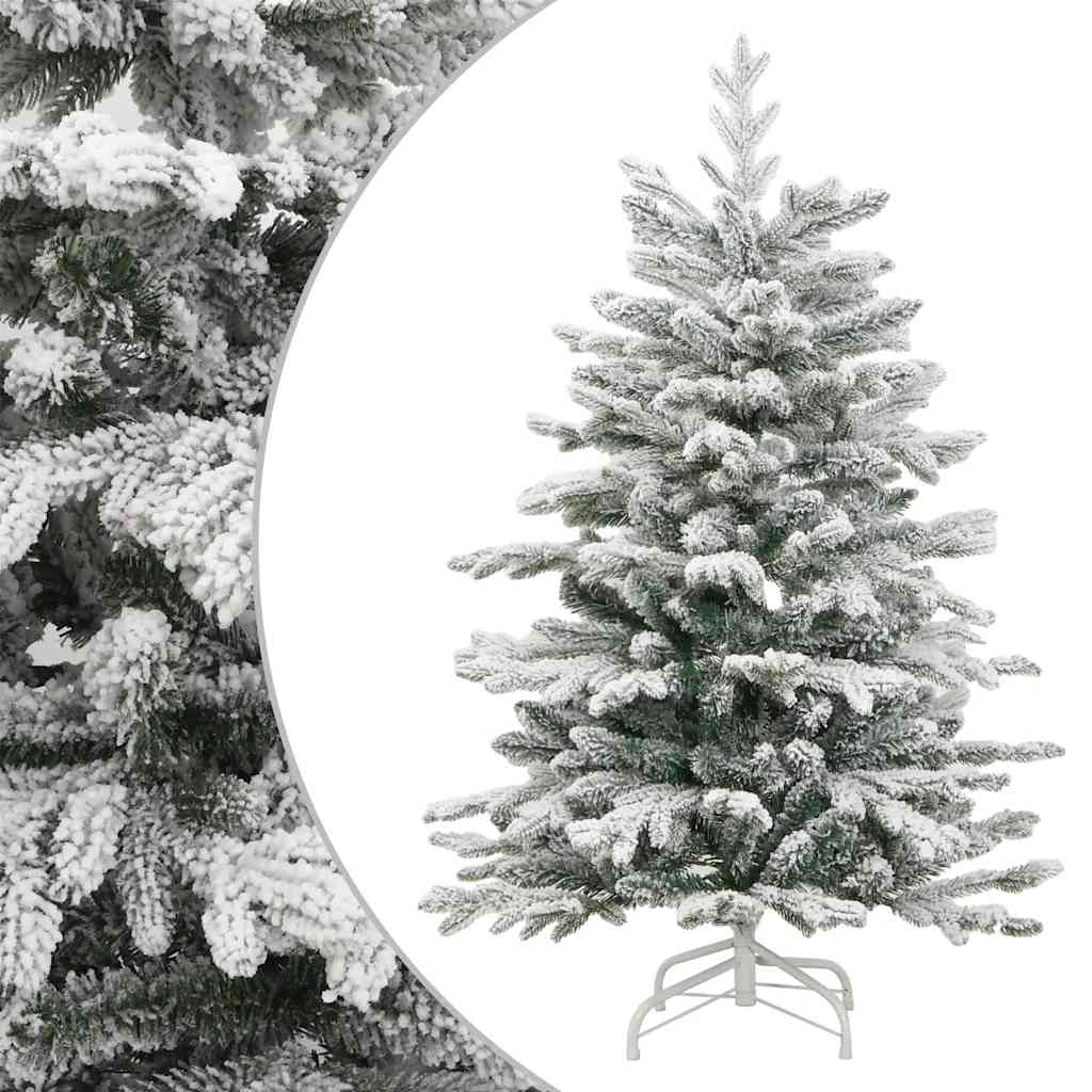 Artificial Christmas Tree Foldable Snow Flocked 180 cm
