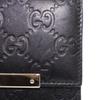 Gucci GG Bi-Fold Wallet 112664 Black Sima Leather Women Used