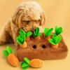 Soft Dog Carrot Pulling Toy Plush Interactive Training Toys Carrot  Dog Toys  for Cats and Dogs