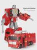 Kaiyu Alloy Transforming Fire Truck & Helicopter Toy