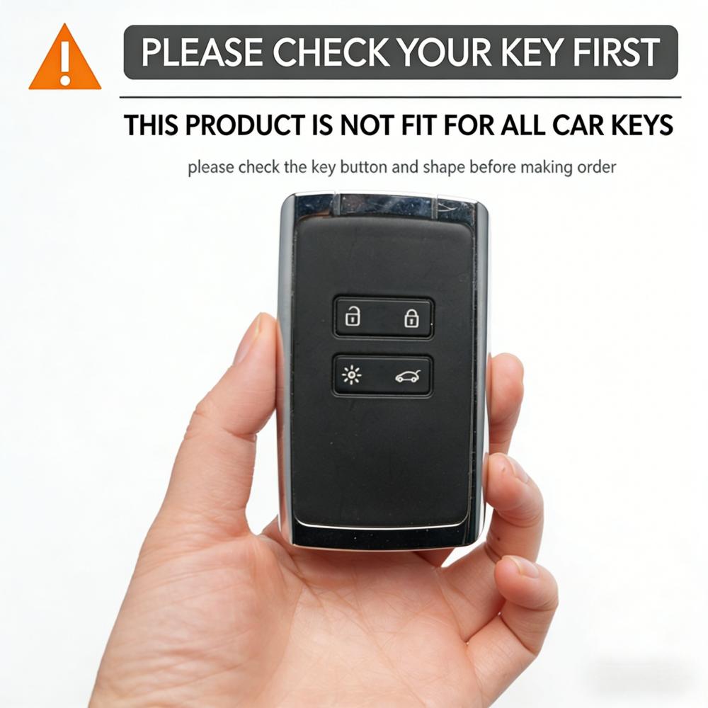Silicone Carbon Car Key Case Cover For Renault Koleos Kadjar Captur Megane Talisman Espace Clio Zoe Scenic Arkana Dacia Sandero