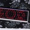 Side Printed Keycaps Intricate Pattern Theme for 60% 68% Mechanical Keyboards Heat Sublimation Printing