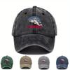 UnisexS Vintage Baseball Cap with Adjustable Fit Trendy FishingThemed Print Perfect for Casual Wear And Outdoor Activities Ava