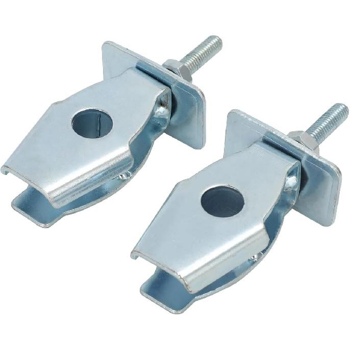 Motorrad Kettenspanner Einstellschraube für Hawk 250, Aluminium Kettenschwingenachse Einstellblock für Hawk 250cc -Silber