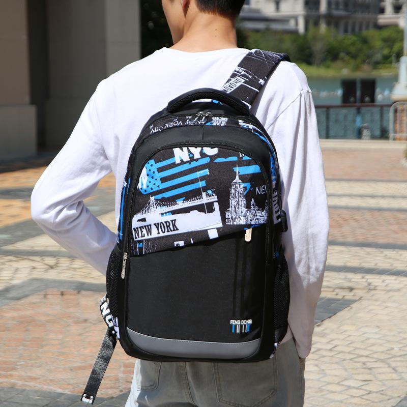 Universal Lightweight Large Capacity Backpack: Wear-resistant, Multifunctional, Load-reducing Travel & Student Schoolbag.