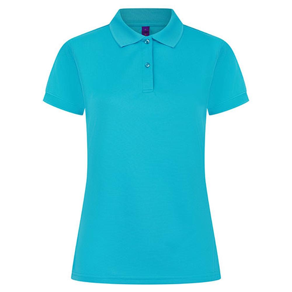 Henbury Womens/Ladies CoolPlus Moisture Wicking Polo Shirt
