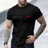 Unisex Weiches Baumwoll-T-Shirt Paris Geteilter Buchstabe Einfacher Roter Streifen Druck Kurzarm Urban Streetwear Einfache T-Shirts Oberteile