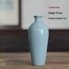 Vaso Ceramica Blu Zen - Mini Composizione Floreale, Ornamento per Soggiorno, Portafiori Secchi, Decorazione Floreale Arte Cerimonia del Tè Giapponese.