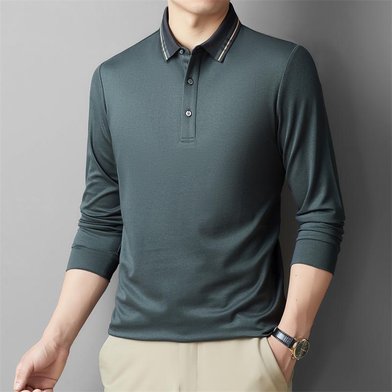 Осенняя мужская футболка с длинным рукавом — фото 7