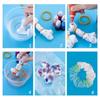 Girls Elastic Hair Ties White Scrunchies for Tie-dye Hair Ropes DIY Hair Scrunchies Soft Rubber Bands Hair Suppliess