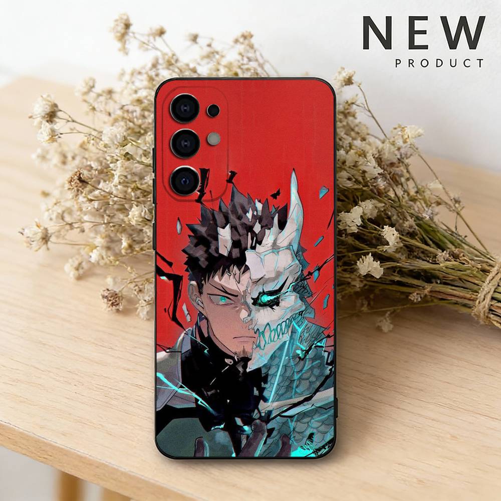 Hot K-Kaiju No8 Anime Phone Case For Samsung S26,25,24,23,22,21,20,30,Ultra,Plus,Fe,Lite Black Shell