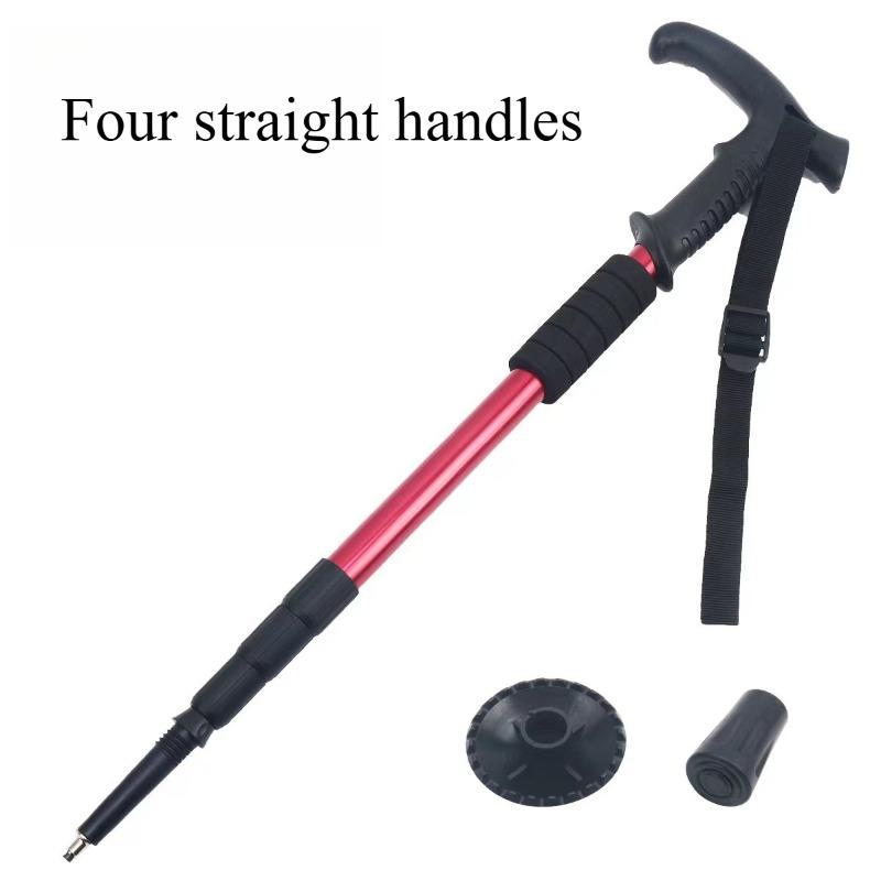 Outdoor Aluminum Alloy Telescopic Hiking Stick Professional Hiking and Walking Stick Travel Cane Equipment