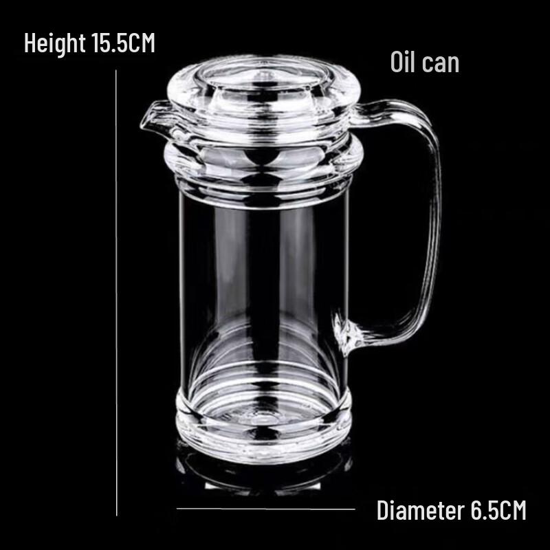 

Zhishi PC Acrylic Transparent Oil Pot with Handle