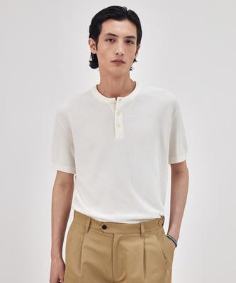 THEKNITCOMPANY Orea Henley Neck Knit 4 Colors