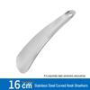 Extended Handle Stainless Steel Shoehorn for Elderly - Portable and Durable