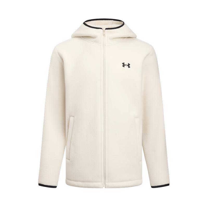 

Under Armour UA Осень Зима EF Флис Бондинг Спорт Кэжуал Теплая Удобная Куртка с Капюшоном Мужские куртки 6010175-279 L