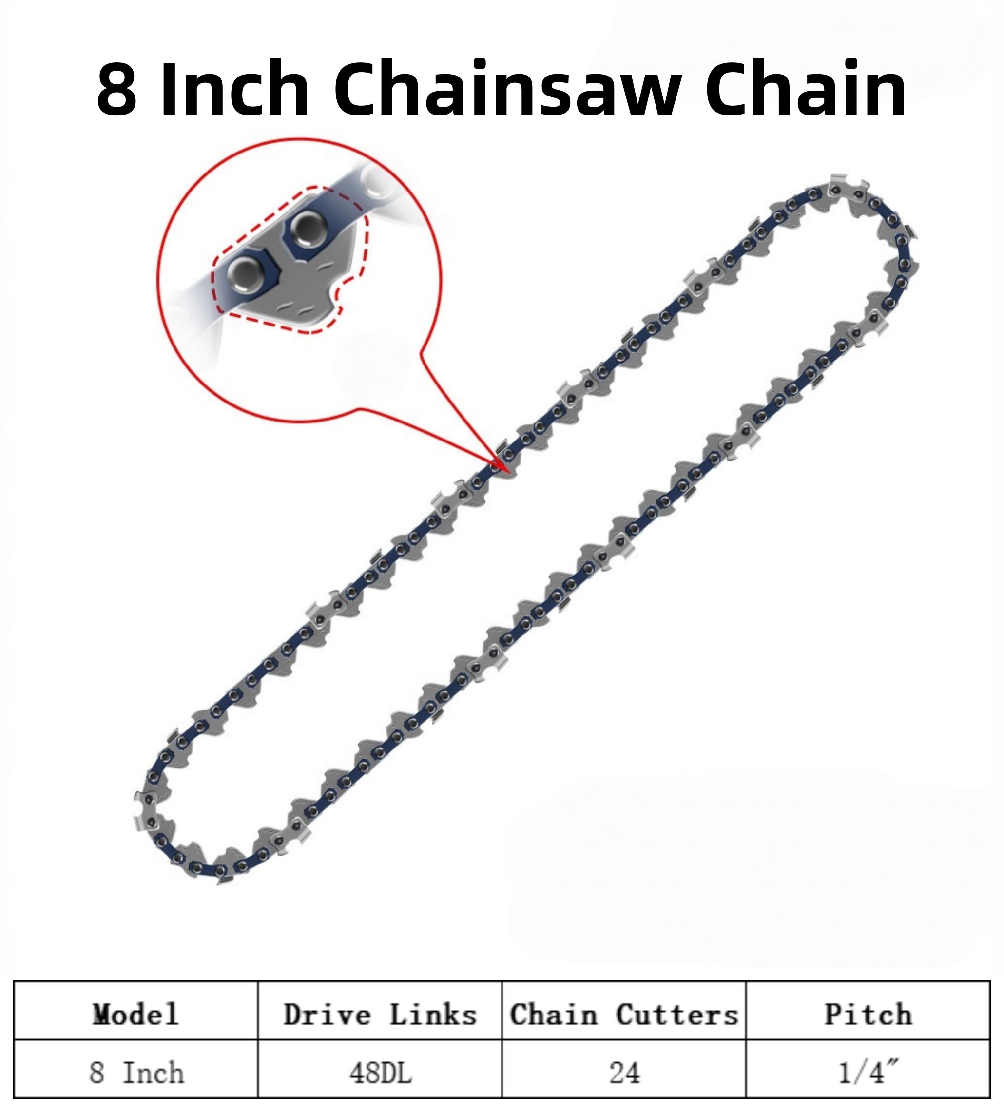 

4/6/8 Дюймова Міні Сталева Ланцюгова Пила Ланцюг Електрична Ланцюгова Пила Ланцюги Використовуються для Валки Лісу та Обрізки Частини Ланцюгової Пили Type8:8inch 2 pcs