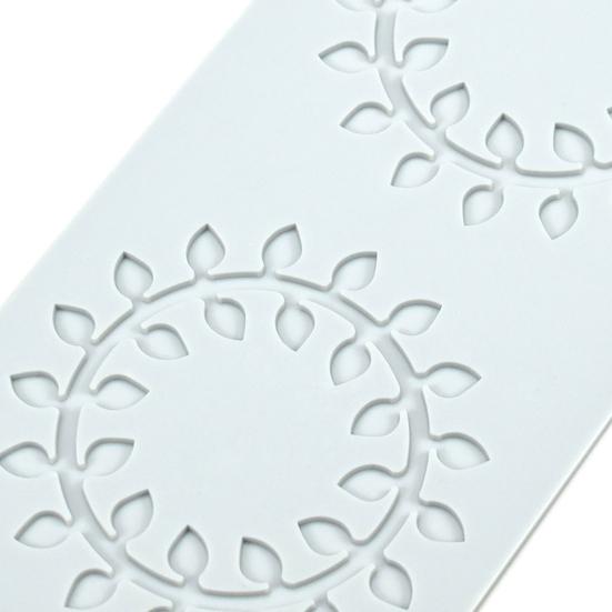 Baking Mold Leaf Pattern Food Grade Flexible Cake Decoration No Odor Fondant Molds Vintage Curlicues