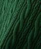 BLOND9 Cable Punched Short Sleeve Round Knit_Forest Green